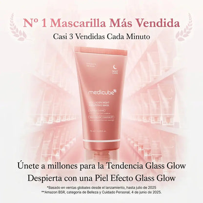 Medicube Collagen Night Mask — Despierta con 10 Años Menos